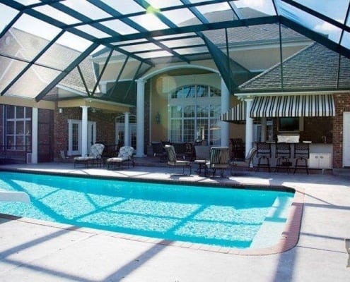 Pool Enclosure Hattiesburg, MS inside view