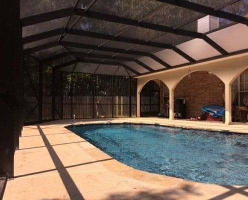 Screened-In Swimming Pool Area | Aluminum Pool Enclosures