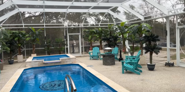 A Covered Pool | Backyard Patio Oasis