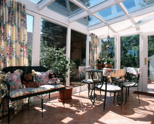 A Beautiful Home | Sunroom Decorating